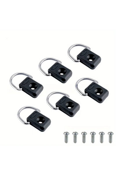 Choice 6 قطع من حلقات التثبيت الفولاذية لقوارب الكاياك وصيد الأسماك، مزودة بإ...