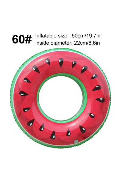 Choice عوامة حمام سباحة على شكل بطيخة، قطعة واحدة، للبالغين - حلقة سباحة قابل...