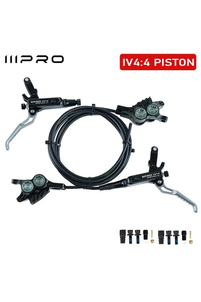 Choice طقم فرامل هيدروليكية للدراجات الهوائية BLACK Brake IIIPRO IV4، طقم فرا...