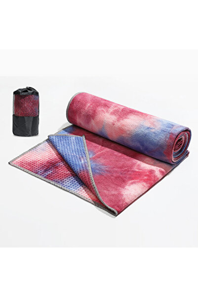 Choice منشفة يوغا ساخنة مضادة للانزلاق بلون الكاميليا، مصنوعة من ألياف ناعمة ...