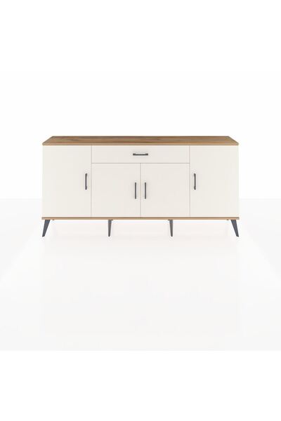 Dienni Arges Konsol 3 Raflı Tek Çekmeceli 4 Kapaklı 176x30x83 Çam-Aytaşı/Aytaşı