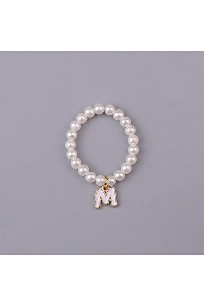 Miniso M For Mini Labubu Pendant Accessories Letter Pearl Necklace for 4.0 La...