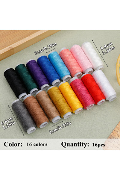 Choice مجموعة 5 خيوط خياطة بوليستر IMAZY 203، بكرة خيوط للتطريز اليدوي والآلي، 54 ياردة/5