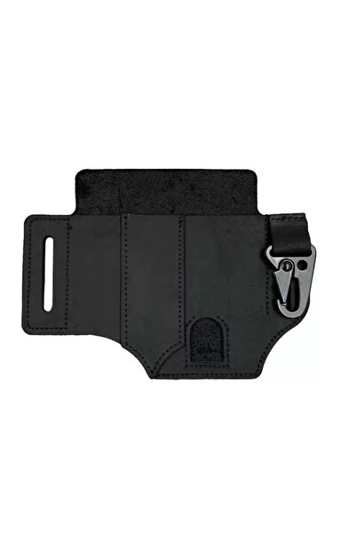 Choice حقيبة أدوات تكتيكية سوداء متعددة الاستخدامات، حقيبة جلدية، حقيبة تخزين أدوات محمولة، حافظة مسدس، مناسبة للتخييم والصيد في الهواء الطلق