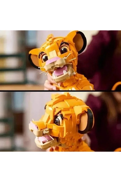 Miniso لعبة تركيب مكعبات أحجية على شكل أشبال حيوانات ساخنة، الملك سيمبا 43243...