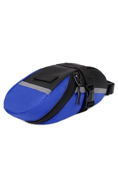 Choice حقيبة سرج دراجة زرقاء مقاومة للماء من دومين، حقيبة خلفية للدراجة، حقيب...