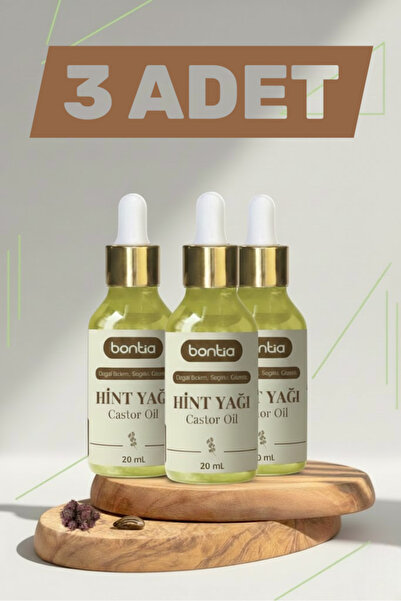 Zera %100 Saf Soğuk Sıkım Hint Yağı 3’lü Set - Kaş Kirpik Saç Bakımı & Cilt N...