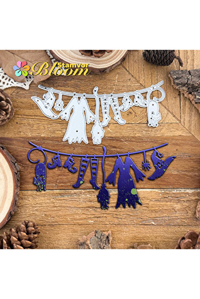 Choice أدوات هالوين أصلية وجميلة، قوالب تقطيع معدنية على شكل قماش ساحرة، مناسبة لسجل القصاصات والنقش الزخرفي