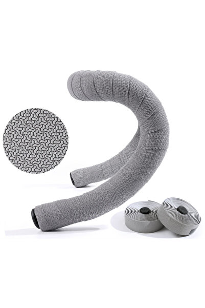 BUCKLOS GREY Non-Slip Bike Handlebar Tape Racing Gravel Cycling Bar Wrap Dura...