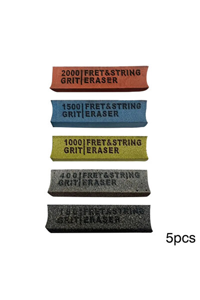 Choice مجموعة من 5 قطع من ممحاة تلميع أوتار الجيتار، بدرجات خشونة 180 - 400 -...