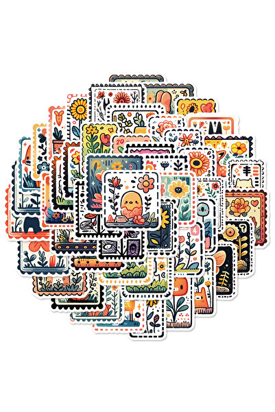 Choice 50 قطعة من ملصقات الطوابع الإبداعية، مناسبة لأزياء الشارع العصرية، وأج...