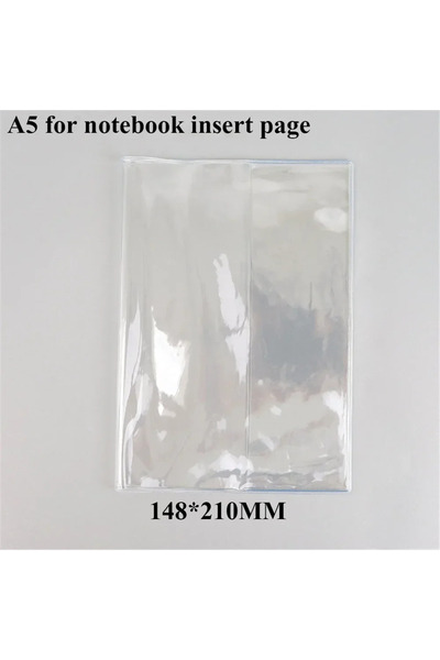 Choice B Waterproof PVC Transparent Protective Sleeve for A6 A5 Notebook Jour...