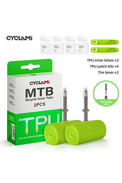 Choice صمام بريستا للدراجات الجبلية مقاس 29 بوصة، 45 مم (1.9-2.5 بوصة)، قطعتا...