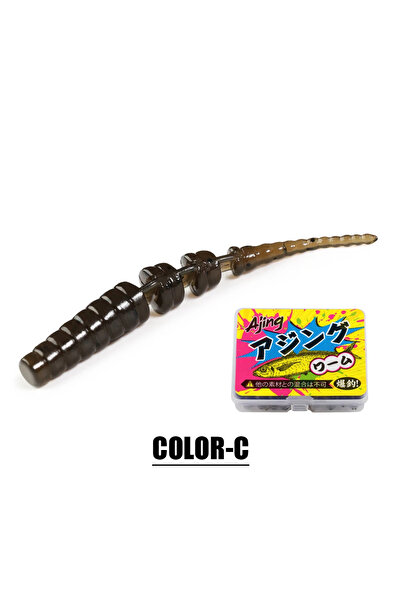 Choice طعم صيد سمك القاروص من خشب الورد من كولور-سي، طعم ناعم مفصلي، طعم صغير...