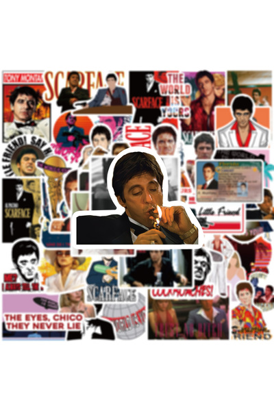 Choice 50PCS 10/30/50pcs Classic Movie Scarface Stickers Cool Killer Decals D...