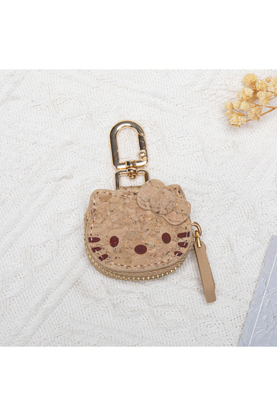 Choice7 سلسلة مفاتيح هيلو كيتي الكرتونية، سلسلة مفاتيح حقيبة جلدية إبداعية قا...