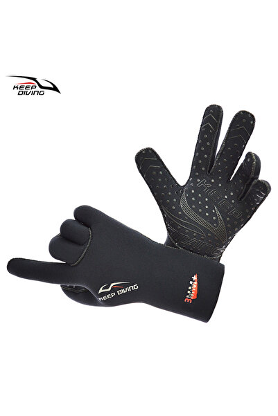 Choice قفازات نيوبرين سوداء مقاس XL بسماكة 3 مم، قماش قابل للتمدد فائق، قفازات سباحة شتوية دافئة للرجال والنساء، مناسبة لركوب الأمواج