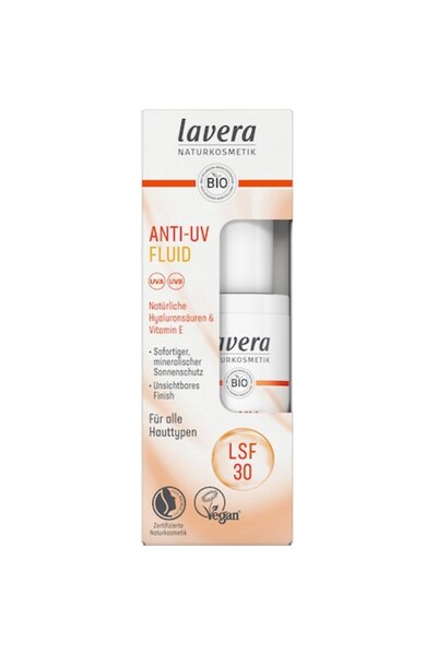 Lavera Αντι-UV Ρευστή Κρέμα Προσώπου SPF 30, 30 ml