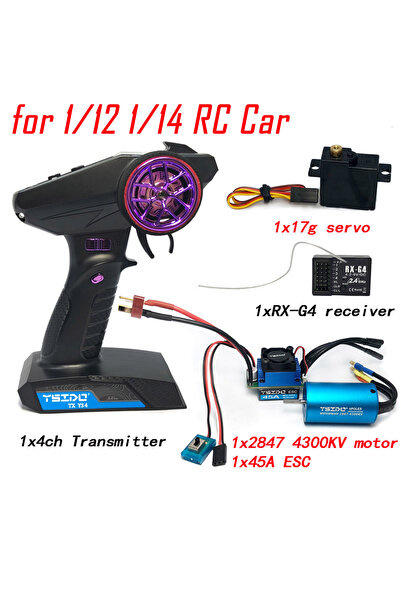 Choice جهاز إرسال Y12S مطور رباعي القنوات، وحدة تحكم إلكترونية بالتحكم عن بعد، محرك بدون فرش، سيرفو، متوافق مع MJX هايبر جو، HBX، REMO، Hobby، WLtoy 144