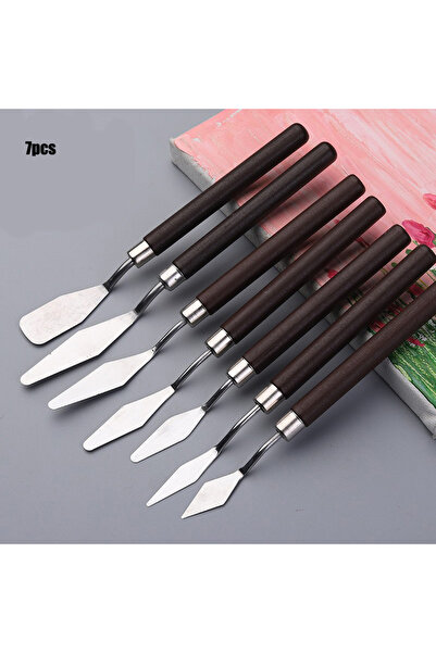 Choice1 مجموعة من 7 قطع من مكاشط الرسم الزيتي المصنوعة من الفولاذ المقاوم للص...