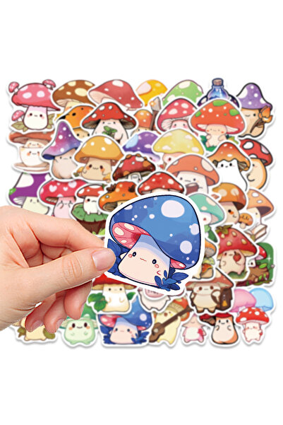 Choice ٥٠ قطعة من ملصقات جرافيتي الفطر اللطيفة المقاومة للماء لأجهزة الكمبيوت...