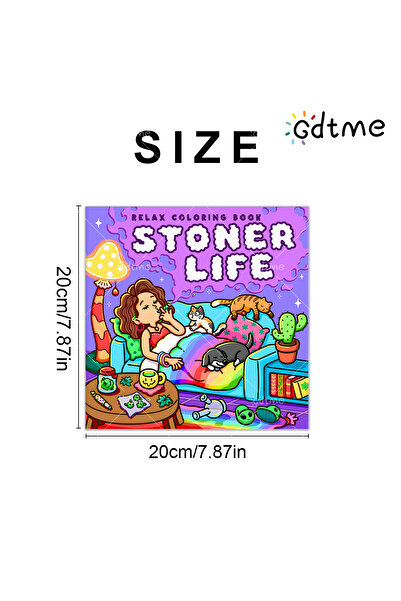 Choice كتاب تلوين "استرخاء" للكبار، 24 صفحة، مقاس 20×20 سم، يتميز بنمط جريء و...