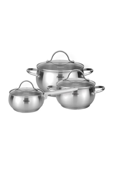 Fissman -Martinez pot set, 6 pieces, stainless steel, silver