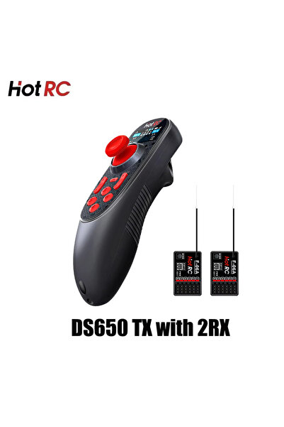 Choice جهاز إرسال DS650 مع جهاز استقبال HOTRC 2RX، جهاز تحكم عن بعد DS-650 DS...