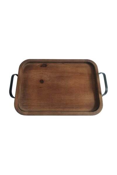 Generic صينية خشبية من إيست باي براون، 43 × 28 × 7 سم