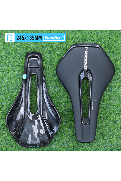 Choice سرج دراجة هوائية مطبوع بتقنية الطباعة ثلاثية الأبعاد من ألياف الكربون، مصنوع من إسفنج مفرغ من الهواء، مقاس 245×135/145 مم، مناسب للدراجات الجبلية والطرق الوعرة.