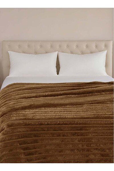 East from Noon 3D Ribbed Jacquard Soft and Warm Decorative Fuzzy Blanket