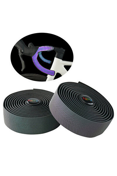 Choice شريط مقود دراجة طريق FGBDAA NPY بتصميم عصري، خطوط مقود مضيئة ليلية عاك...