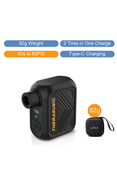 Choice مضخة هواء كهربائية صغيرة محمولة للدراجات من بلاك يو 1، قابلة لإعادة ال...