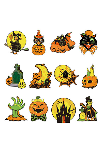 Choice Vintage Halloween 24 Pieces Vintage Halloween Decorations，Halloween Cu...