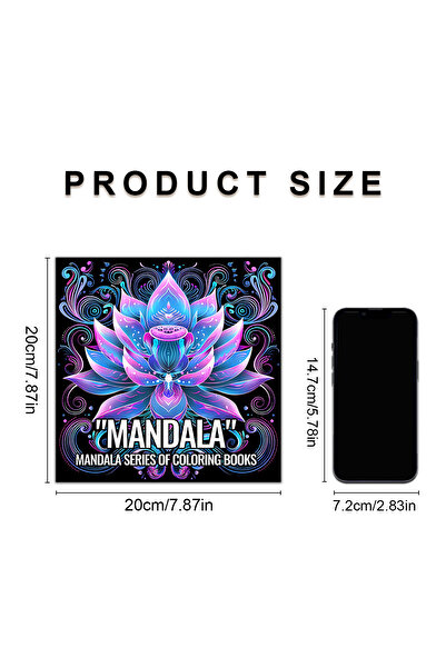 Choice كتاب تلوين من سلسلة ماندالا للكبار، مقاس 20×20 سم، 20 صفحة، يتميز بأنم...