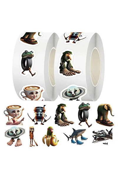 Choice 1000 قطعة، 500 قطعة/لفة، ملصق تونغ تونغ ساهور الإيطالي، ملصق مانع للتس...