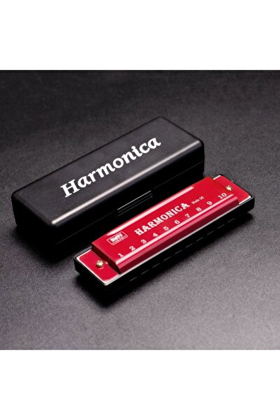 choice2 Red Miwayer 10 Holes Harmonica C Key /Musical Instrument Made of Meta...