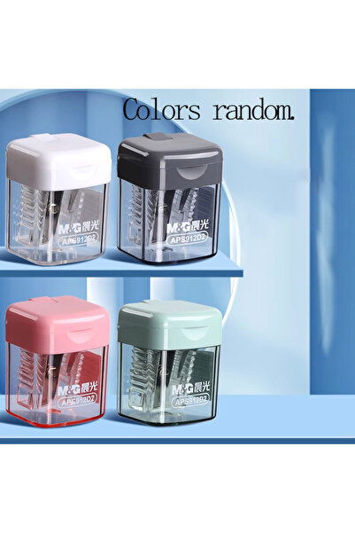 Choice مجموعة من 4 قطع من مبراة أقلام الرصاص M&G بألوان عشوائية، مبراة أقلام ...