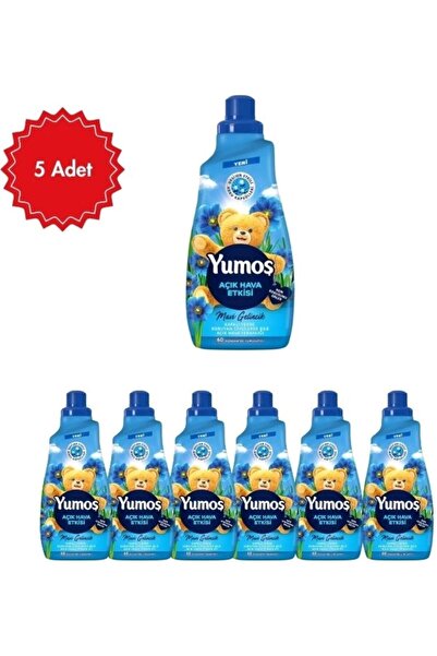 Yumoş Extra Konsantre Çamaşır Yumuşatıcısı Mavi Gelincik 5 Adet x 1440 ml | 6...