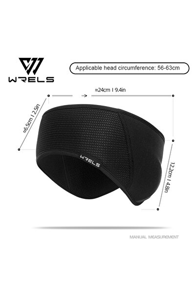 Choice عصابة رأس شتوية سوداء من WRELS لركوب الدراجات في الهواء الطلق، تحافظ ع...