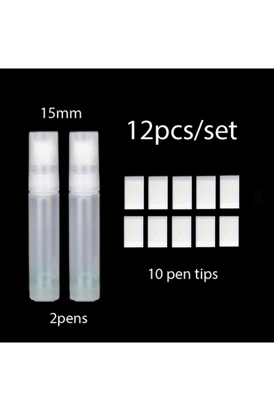 Choice مجموعة من 12 قلم جرافيتي بلاستيكي شفاف، مقاس 15 مم، بأطوال 3/5/8/10/15...