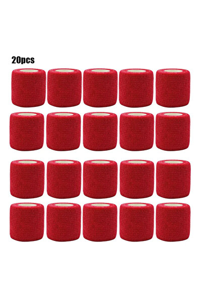 Choice ضمادات رياضية ذاتية اللصق مضادة للانزلاق، حمراء اللون، مرنة، مقاس 5 سم...