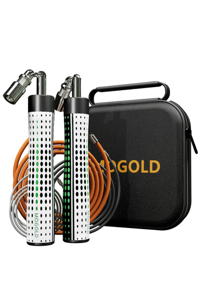 Choice T64-White MOGOLD Multi-Functional Jump Rope | 3 Interchangeable Ropes ...