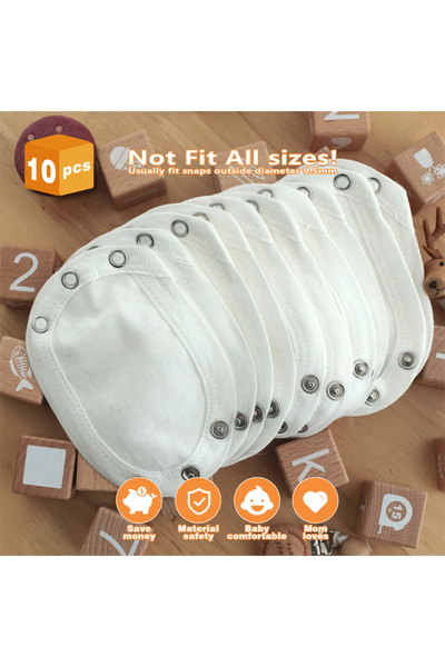 Choice موسع ملابس الأطفال الرضع (أبيض) 10 قطع (2/4/6/8/10 قطع) للأولاد والبنا...