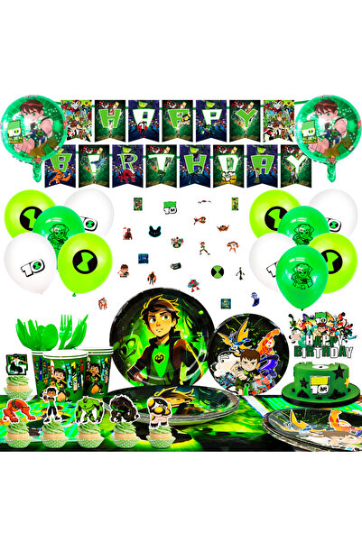 Choice MULTI Ben-10 Themed Birthday Party Supplies,163pcs Cartoon 10 Party De...