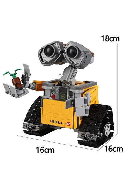 Choice بدون علبة أصلية، 687 قطعة من مكعبات بناء روبوت الفضاء WALL-E، مجموعة م...