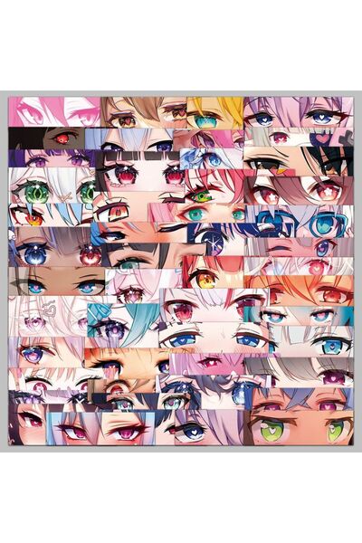 Miniso 50PCS 50PCS ACGN Stickers Funny Cartoon Sticker Anime Character Eye De...