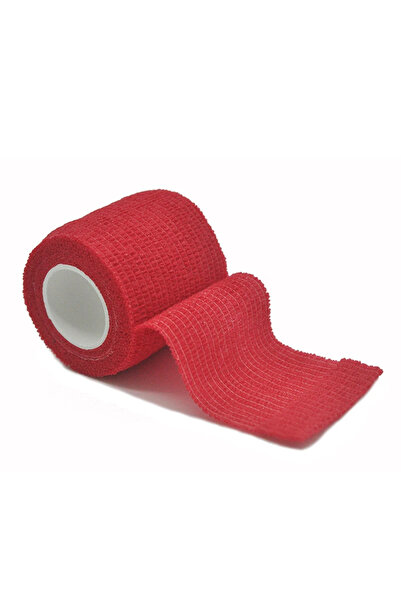 Choice شريط لاصق رياضي ملون أحمر اللون، 2.5 سم × 4.8 م، 6 قطع/1 قطعة، ضمادة م...