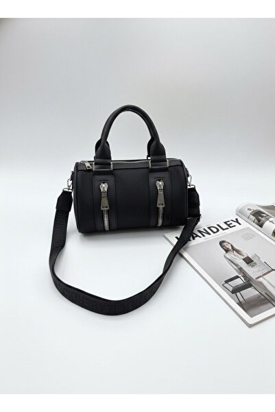 Handley حقيبة يد وكتف أسطوانية أنيقة للنساء مع حزام كولون