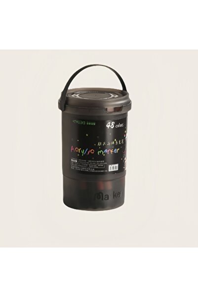 Choice 48 لونًا، 24/36/48/60/80/120 قلم تحديد أكريليك برأس ناعم وغطاء دلو - م...